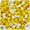 BeadTin Yellow Ombre Opaque Mix 9mm Barrel Pony Beads (500pcs)